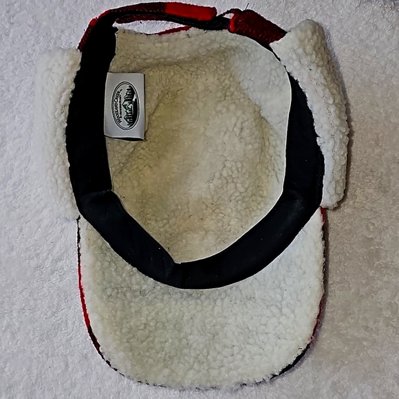Woodland Creek Buffalo Plaid Flannel Trapper Hat Red/Black, NWOT - Picture 9 of 11